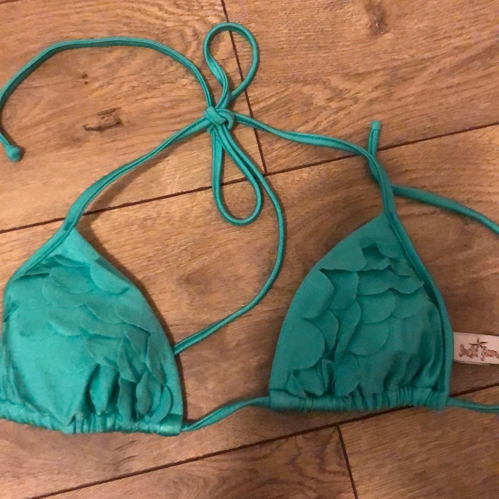 Xs mermaid scale bikini top.